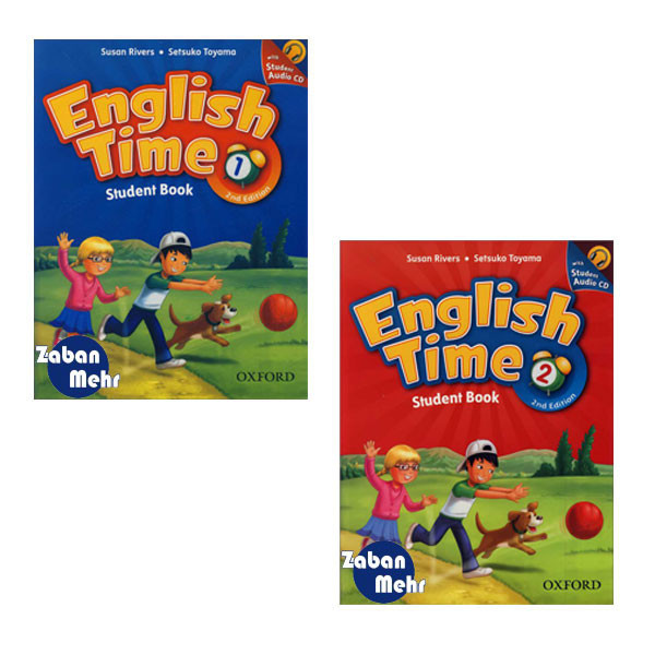 کتاب English Time اثر جمعی از نویسندگان انتشارات زبان مهر جلد 1 و 2