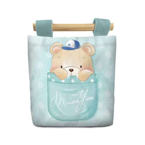 سبد اسباب بازی شمسه نگار مدل آویز طرح خرس کد P03