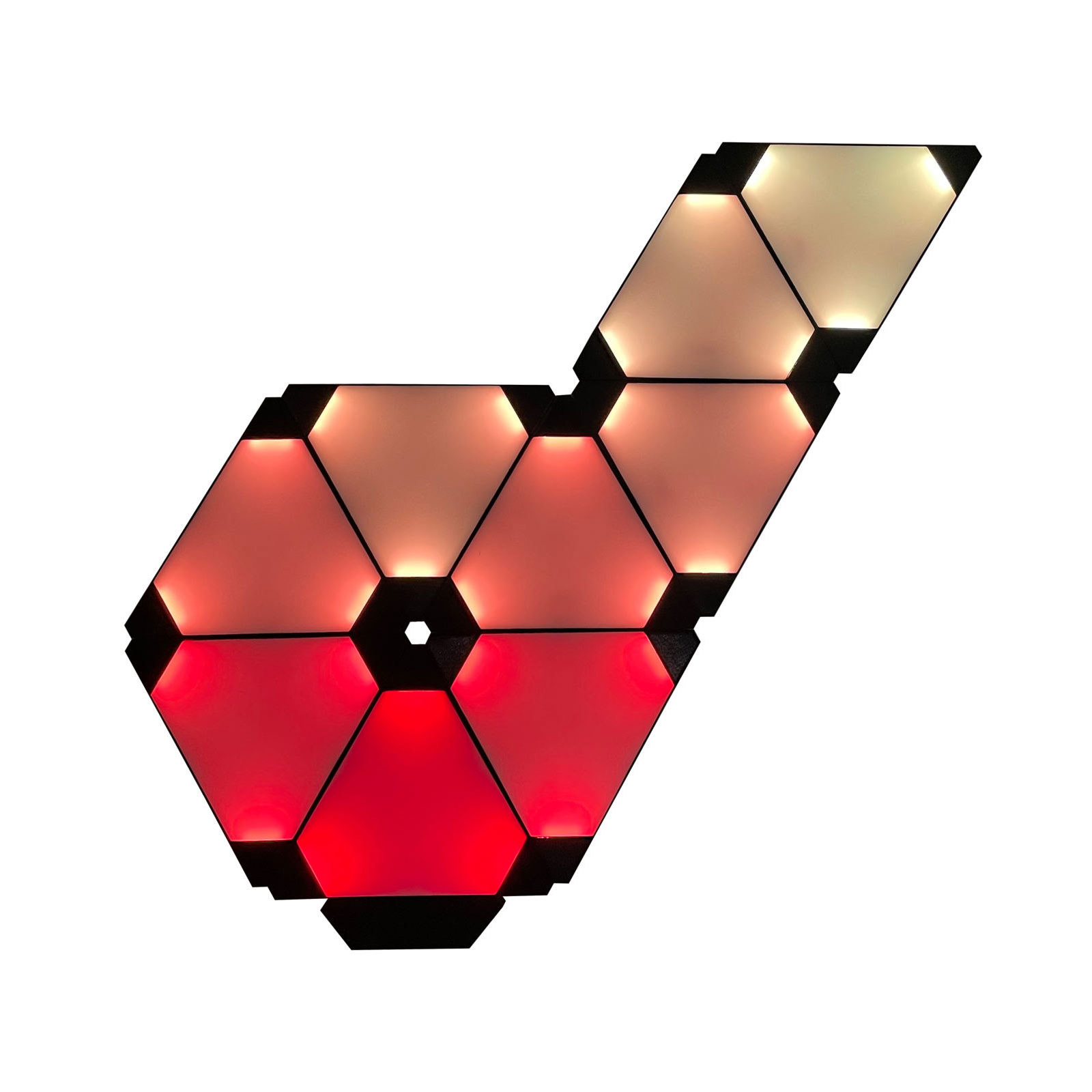 چراغ دیواری مدل پنل مثلثی مجموعه 9 عددی