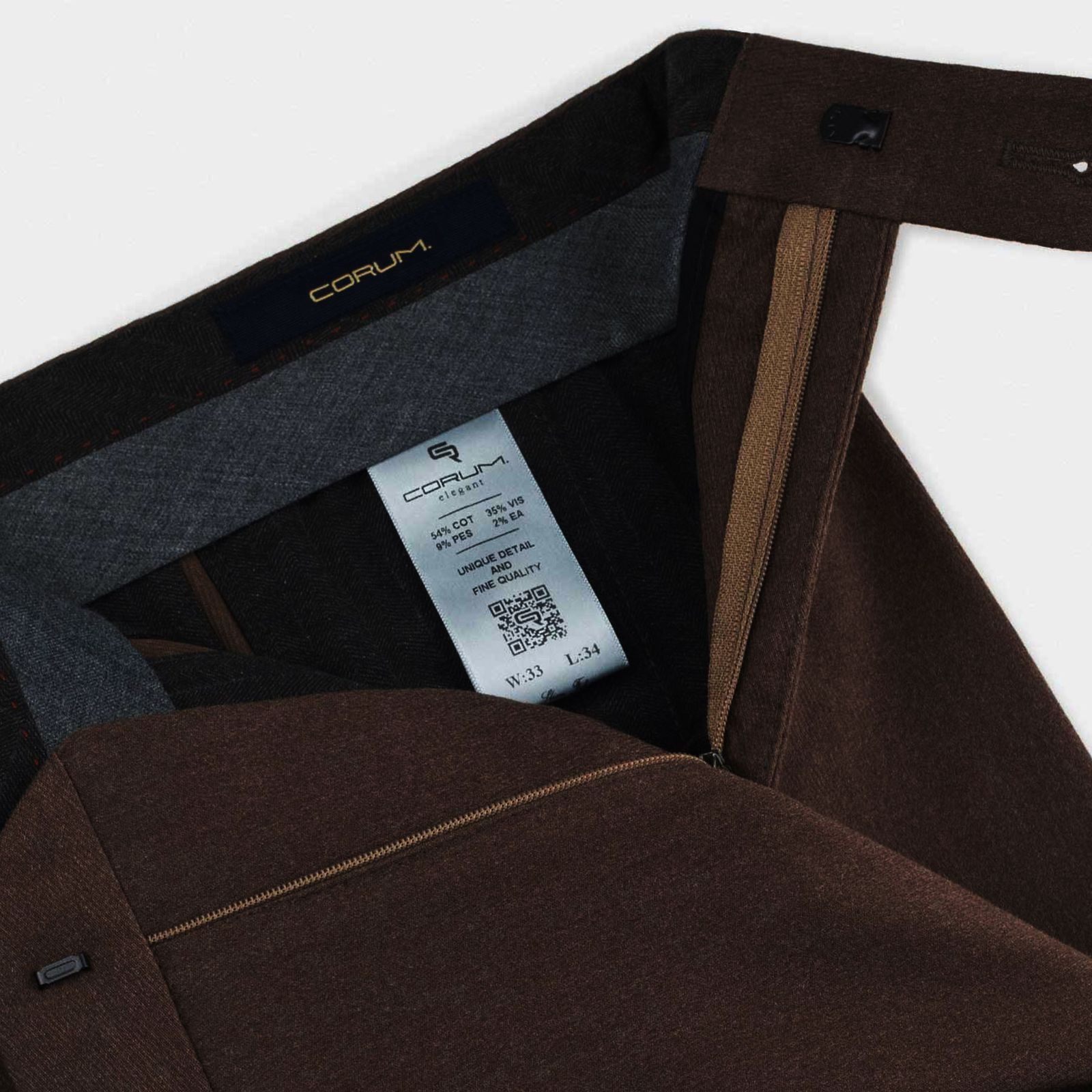 شلوار جذب مردانه کروم مدل کتان 2322710 - - 15