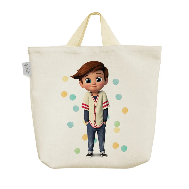 ساک خرید خندالو مدل تیم تمپلتون انیمیشن بچه رئیس کد 785