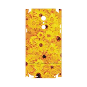MAHOOT Yellow-Flower-FullSkin Cover Sticker for LG Q Stylus