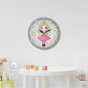 نقد و بررسی ساعت دیواری کودک طرح دختر مو فرفری کد 1326SP توسط خریداران