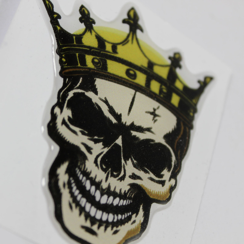 برچسب خودرو مدل ژله ای کد اسکلت کینگ