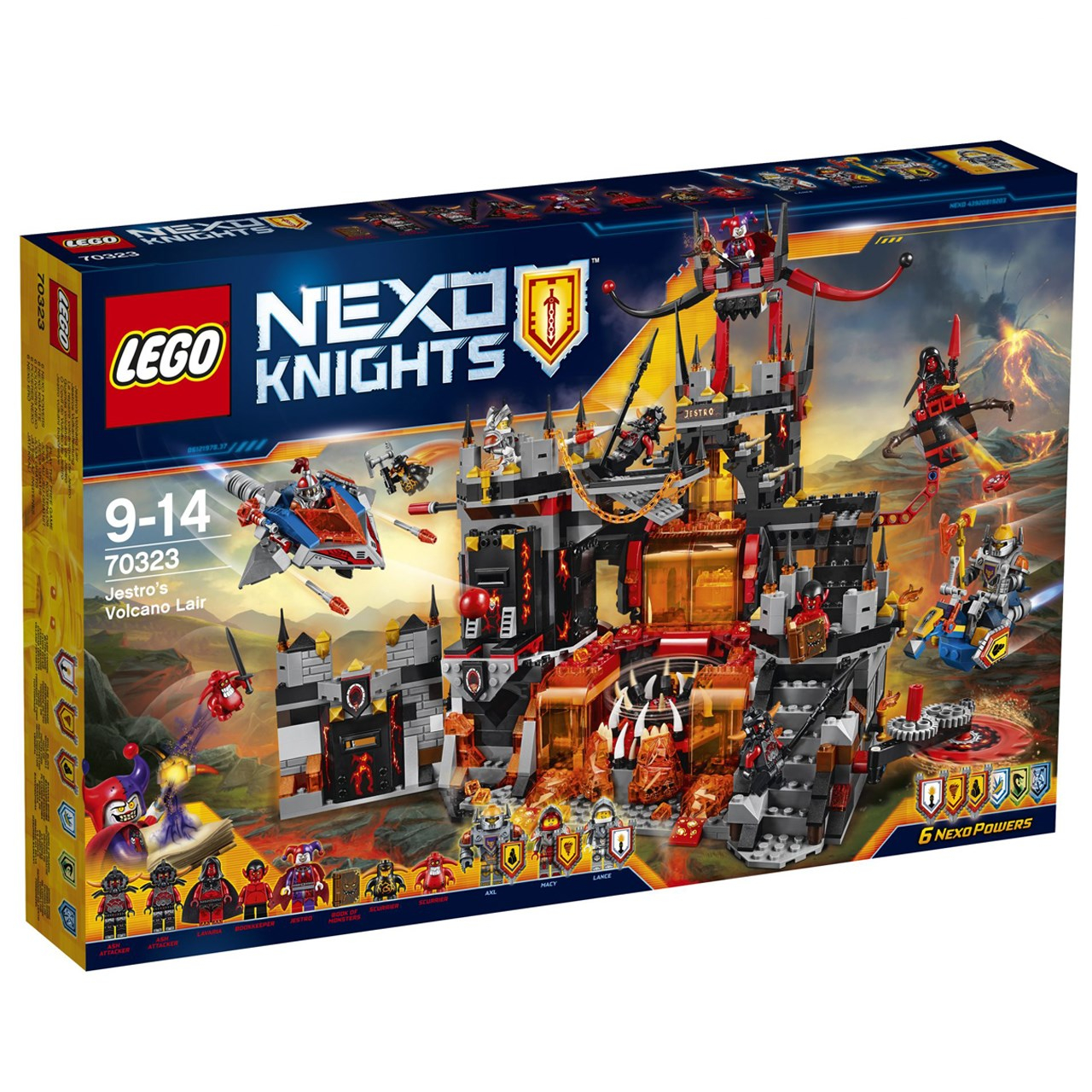 لگو سری Nexo Knights مدل Jestros Volcano Lair 70323