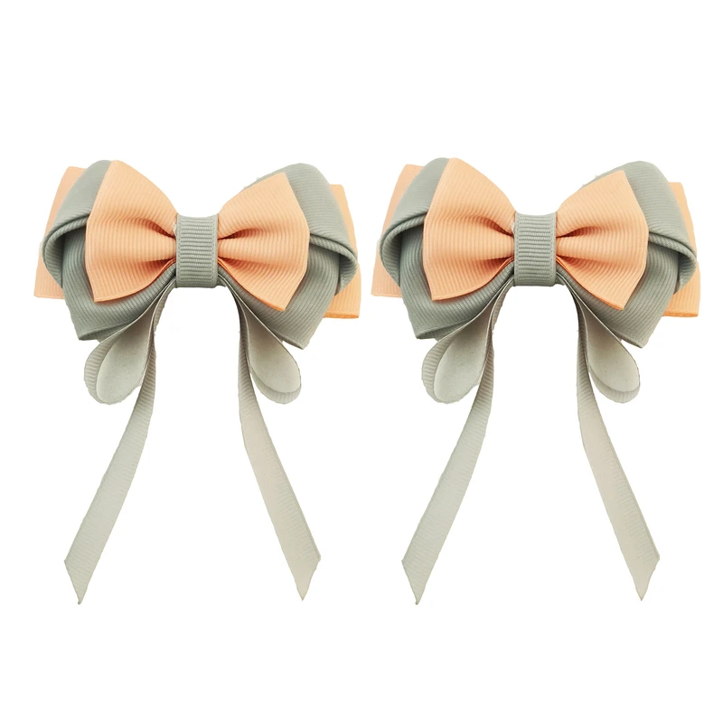 گیره مو دخترانه مدل پاپیون مجموعه دو عددی