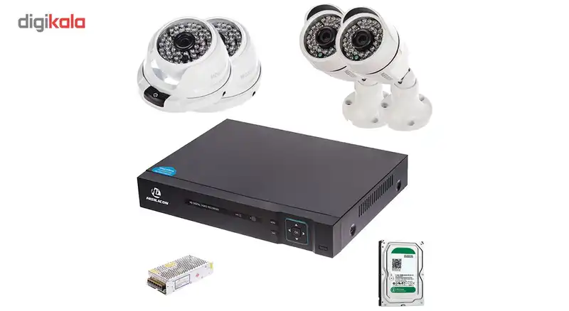 سیستم امنیتی ای اچ دی نگرون کاربری فروشگاهی 4 دوربین