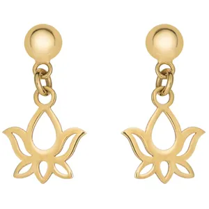 گوشواره طلا 18 عیار رزا مدل EG101