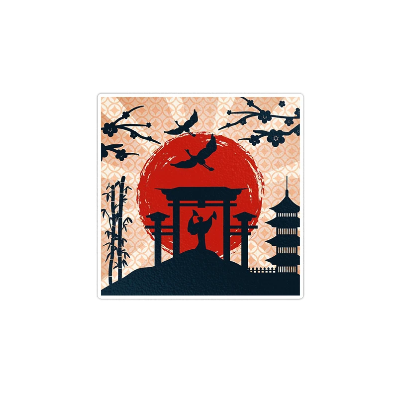     استیکر لپ تاپ ویندی دیزاین طرح ژاپن مدل 1514