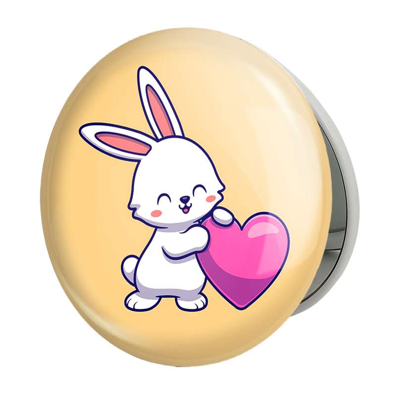 آینه جیبی خندالو طرح خرگوش مدل تاشو کد 26212