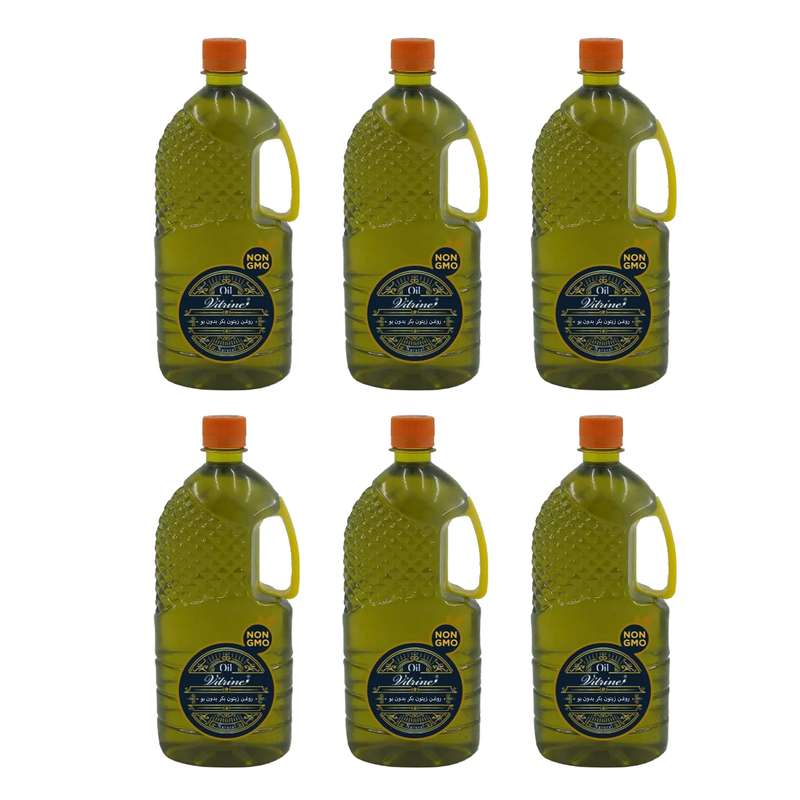 روغن زیتون بکر بدون بو ویترین فود - 6 لیتر بسته‌ی 6 عددی