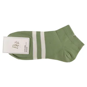 جوراب مردانه مدل  مچی BH طرح دو خط رنگ سبز