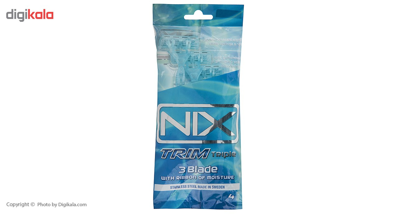 خودتراش مردانه نیکس مدل Trim Triple بسته 4 عددی