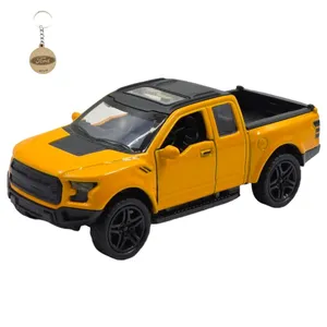 ماکت ماشین ناب سل مدل فورد رپتور فلزی موزیکال چراغدار FORD به همراه جاسوییچی