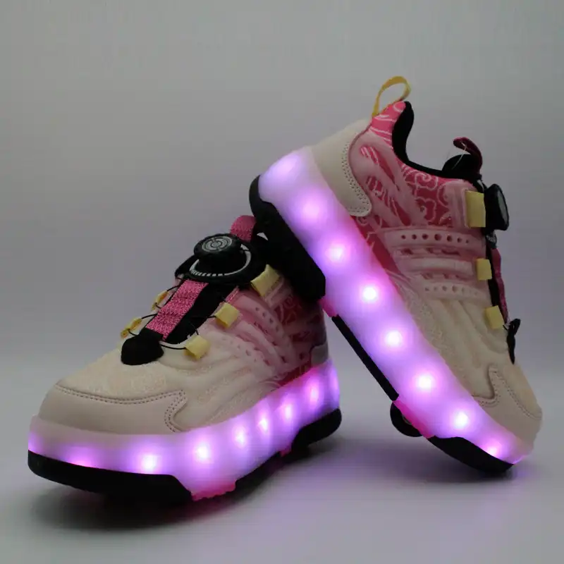 کفش اسکیتی بچگانه بی کی جی کیدز مدل چراغ دار کد 4225