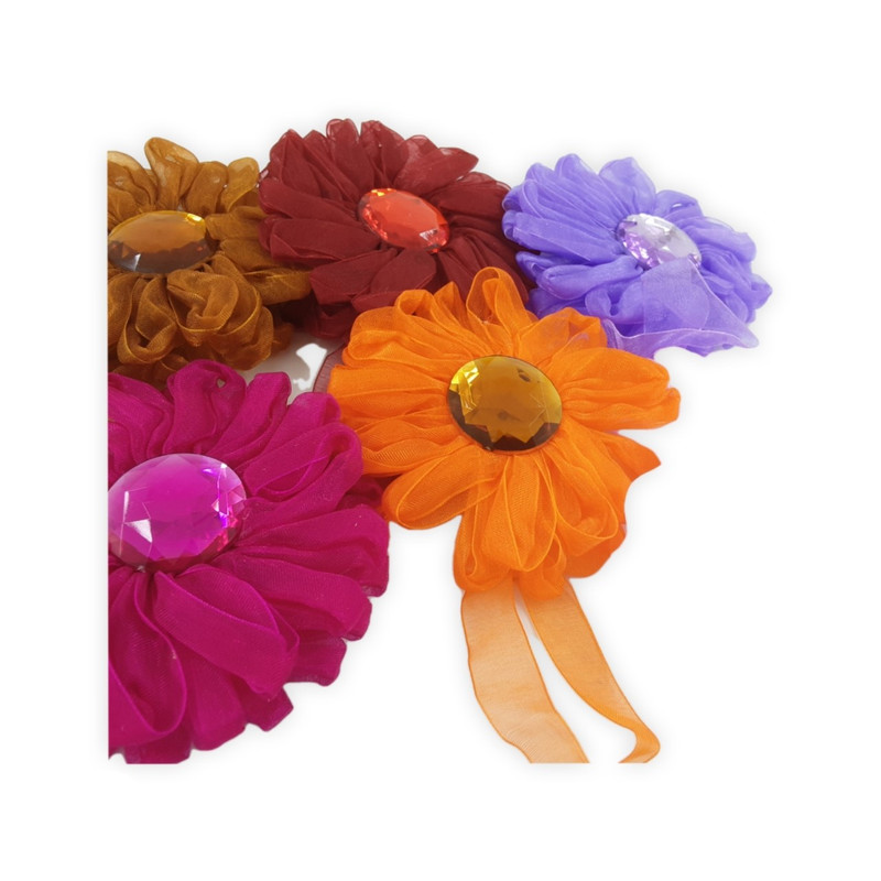 پرده جمع کن مدل دسته گل مجموعه 6 عددی