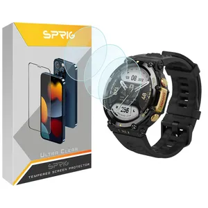 Sprig SPG Glass Screen Protector For Amazfit T-Rex Pack of 3