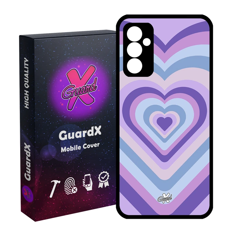 کاور گارد ایکس طرح قلب مدل Glass10534 مناسب برای گوشی موبایل سامسونگ Galaxy A55 / A55 5G