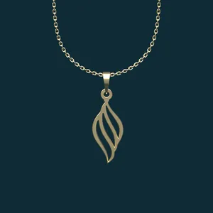 گردنبند طلا 18 عیار زنانه مدوپد مدل هندسی کد BB2-1-1071