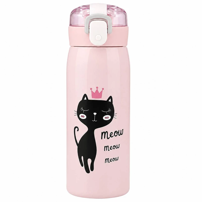 قمقمه کودک مدل گربه تاج دار MEOW گنجایش 0.35 لیتر