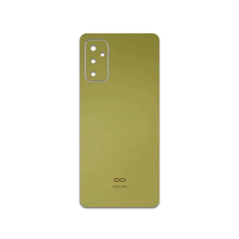 برچسب پوششی ماهوت مدل Matte-Gold مناسب برای گوشی موبایل سامسونگ Galaxy M52 5G