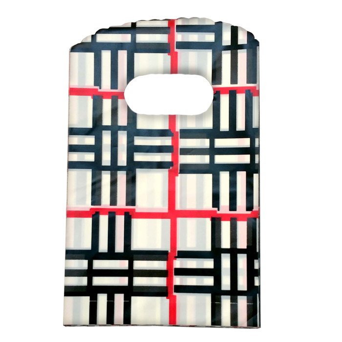 کیسه خرید طرح خط مدل R3 بسته 50 عددی