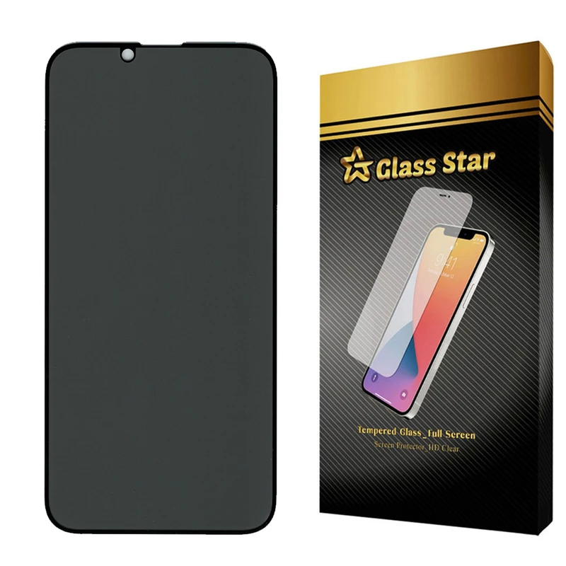 محافظ صفحه نمایش حریم شخصی گلس استار مدل PFGA مناسب برای گوشی موبایل اپل iPhone 14