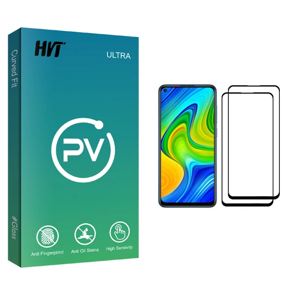محافظ صفحه نمایش اچ وی تی مدل PV glass مناسب برای گوشی موبایل شیائومی Redmi Note 9 بسته دو عددی