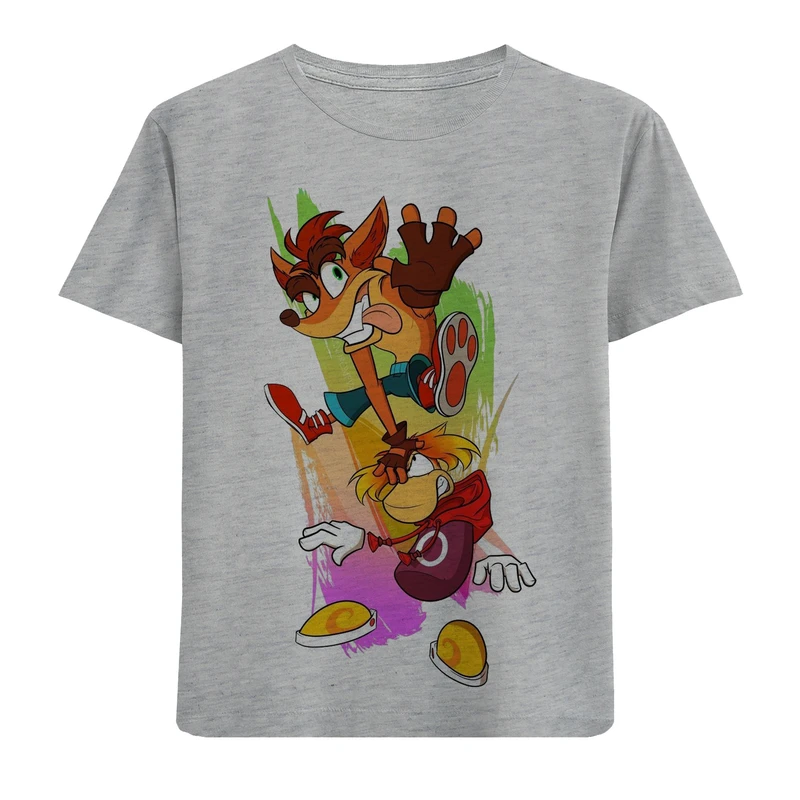 تی شرت آستین کوتاه بچگانه مدل کراش خشن F872