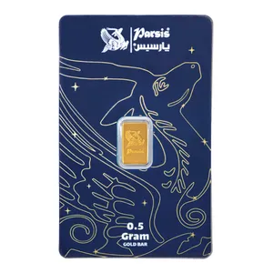 شمش طلا 24 عیار پارسیس مدل 0.5