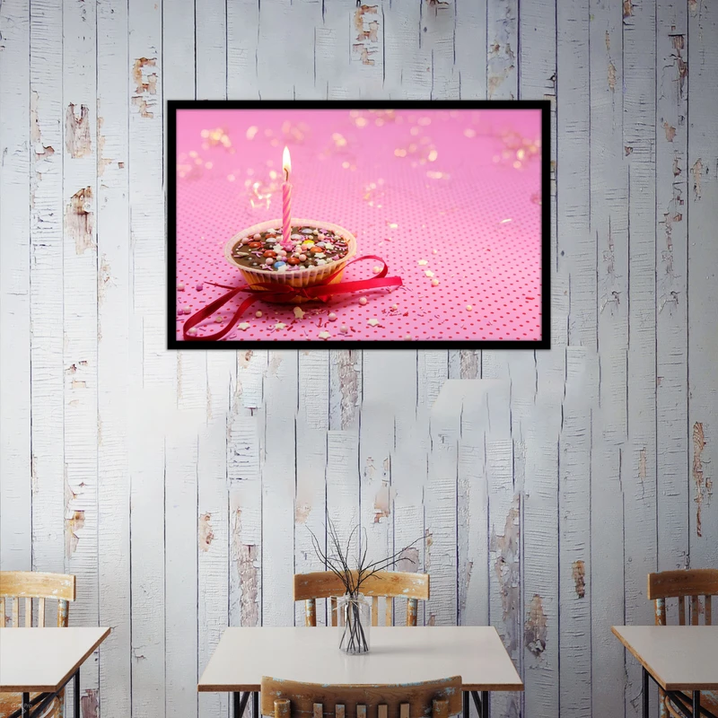 تابلو بکلیت طرح تولد کیک و شیرینی مدل B-bu1317