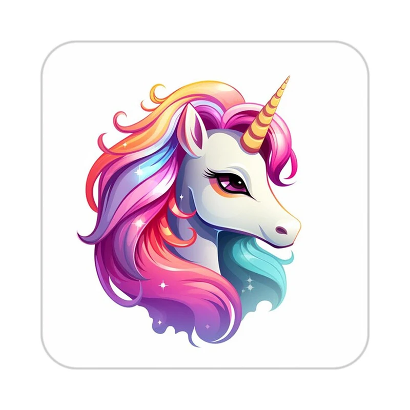 زیر لیوانی کاکتی طرح اسب تک شاخ و یونیکورن مدل mp33038