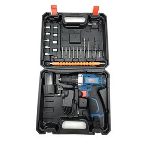 دریل پیچ گوشتی شارژی چکشی باس مدل 18V مجموعه 25 عددی