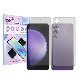 Bingo Tough model transparent screen protector suitable for Samsung Galaxy S23 FE mobile phone along with the back protector