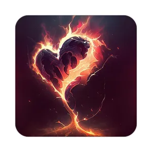 زیر لیوانی کاکتی مدل عاشقانه کد mp11844