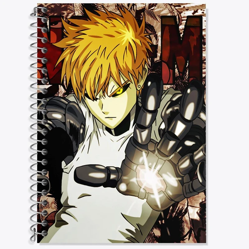 دفتر لغت 50 برگ خندالو مدل جنوس انیمه مرد تک مشتی One Punch Man کد 11371