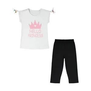 ست تی شرت و شلوار دخترانه سون پون مدل 1391762-01