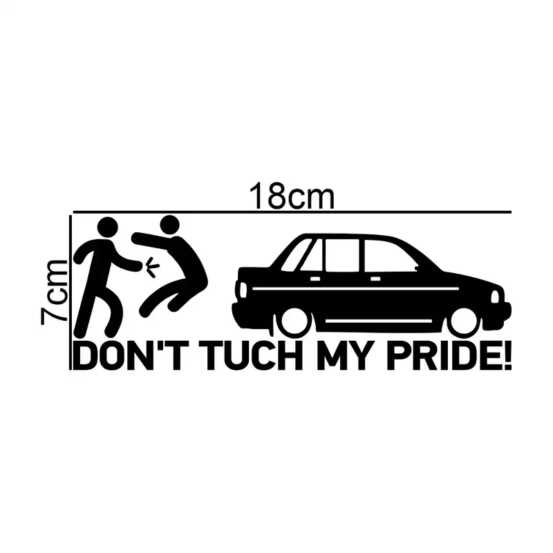 برچسب بدنه خودرو طرح Dont Tuch My Pride کد MT-B339