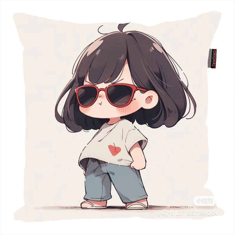 کوسن ناریکو مدل فانتزی طرح دختر کد 04827