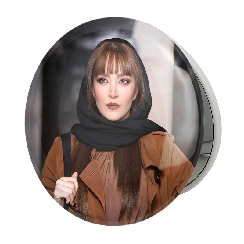 آینه جیبی خندالو طرح بهنوش طباطبایی مدل تاشو کد 6245 