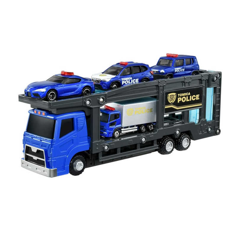 ماشین بازی تاکارا تامی مدل Police Station Carrier Car Set کد 175988 مجموعه 5 عددی