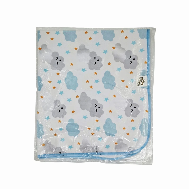 عکس شماره 2 : زیرانداز تعویض نوزاد مدل مخملی طرح ابر