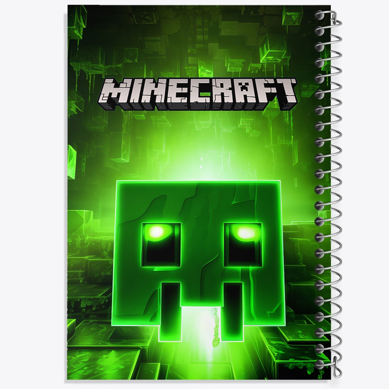 دفتر مشق 100 برگ خندالو طرح ماینکرافت (Minecraft) کد F2420