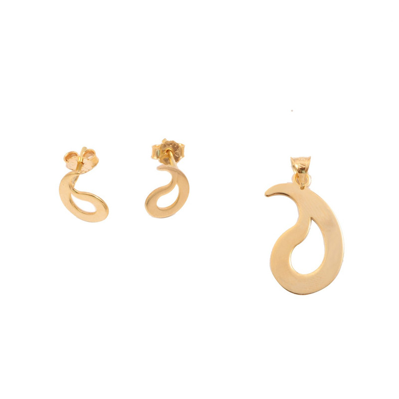 نیم ست طلا 18 عیار زنانه سپیده گالری مدل SH0029