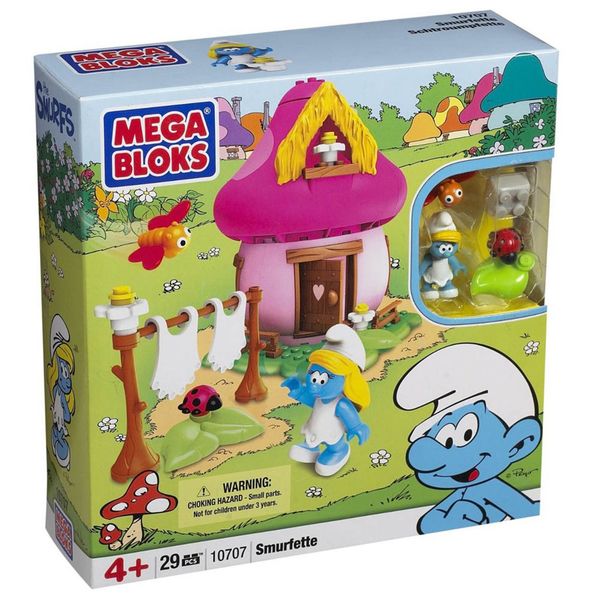 ساختنی مگا بلاکس مدل Smurfette 10707 ساختنی مگا بلاکس مدل Smurfette 10707