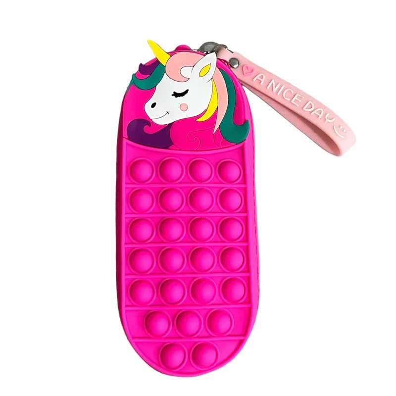 جامدادی مدل پاپتی سیلیکونی طرح یونیکورن کیوت کد U NN