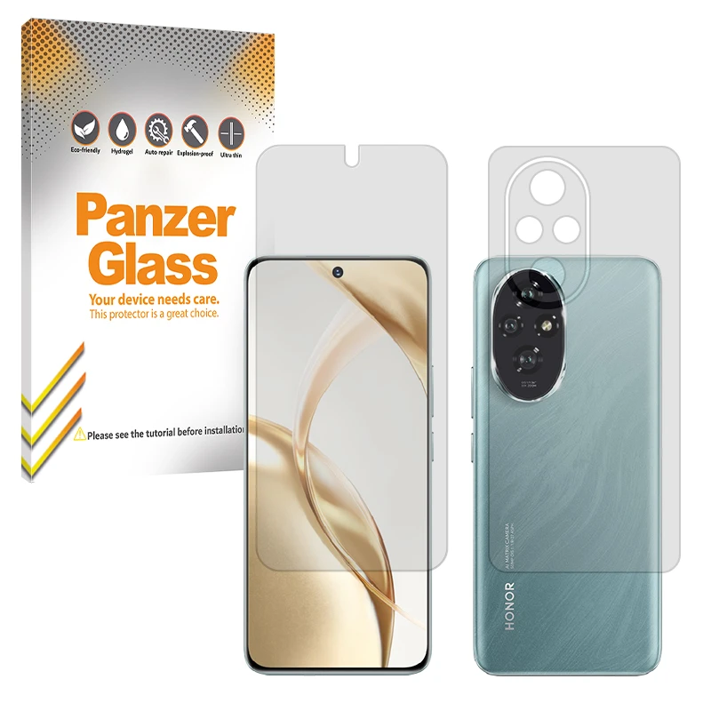 محافظ صفحه نمایش شفاف پنزر گلس مدل Resistant مناسب برای گوشی موبایل آنر 200 به همراه محافظ پشت گوشی 