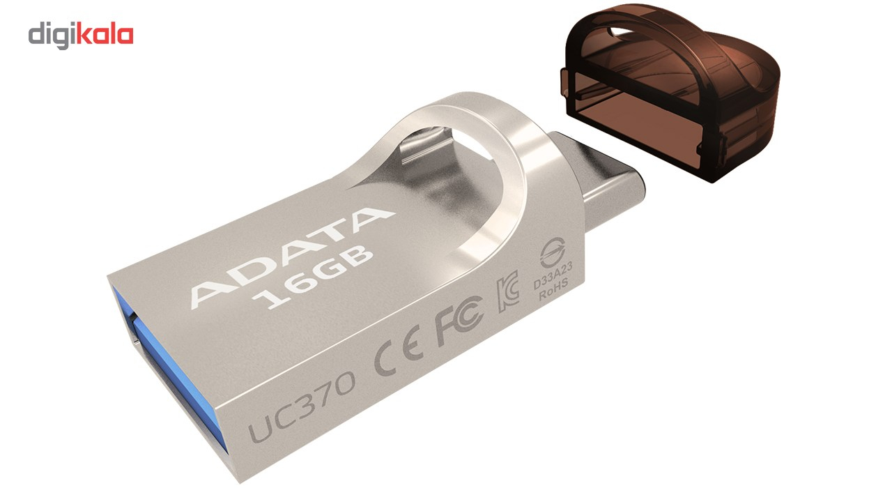 فلش مموری OTG ای دیتا مدل UC370 ظرفیت 16 گیگابایت