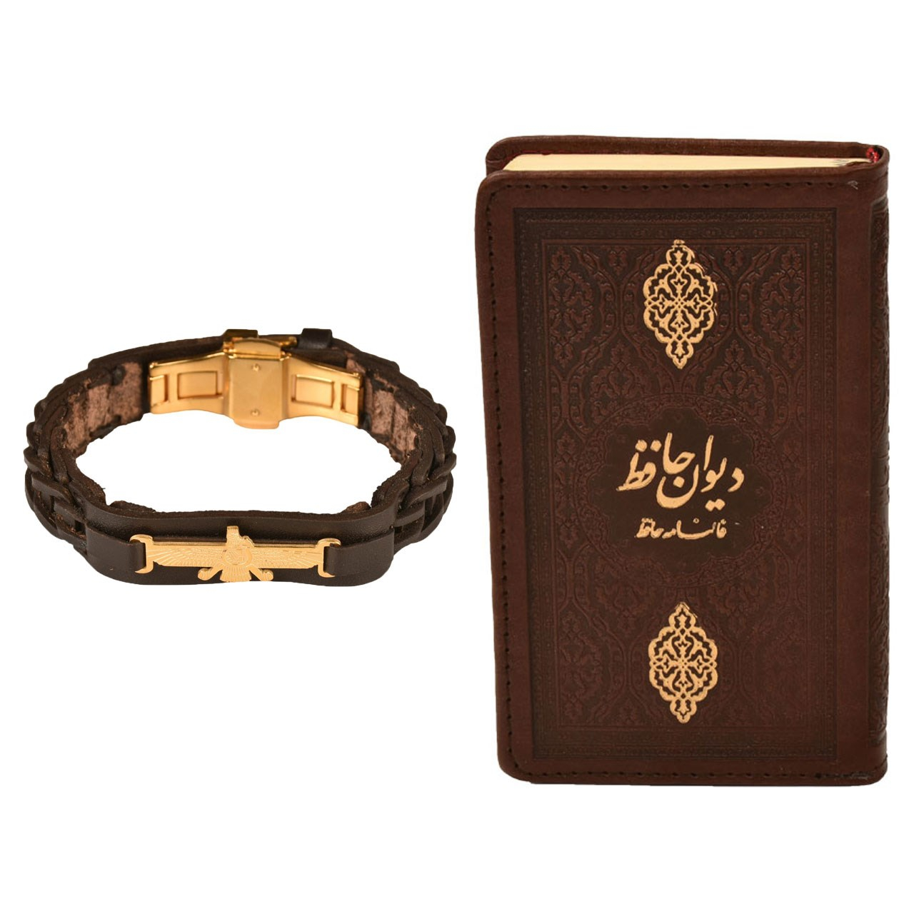 ست هدیه طرح فروهر  کهن چرم  مدل 7-m121