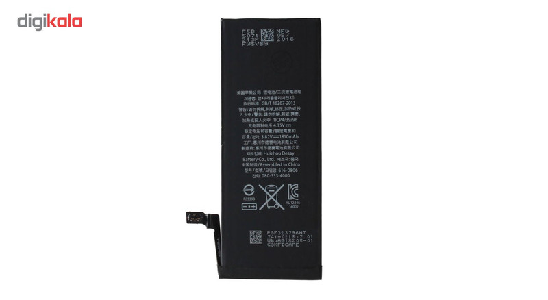باتری موبایل مدل APN 616-00806 با ظرفیت 1810mAh مناسب برای گوشی های موبایل آیفون 6